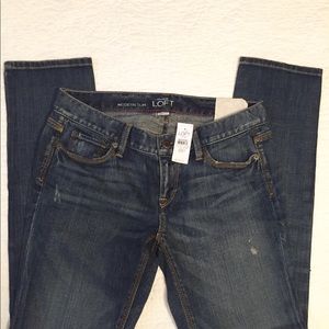 LOFT Modern Slim Low Rise Jeans NWT